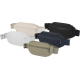 Ensemble de cinq sacs banane de coloris variés (beige, blanc, noir, bleu marine, sable) présentés côte à côte.