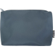 Trousse bleue présentée de dos, entièrement fermée.