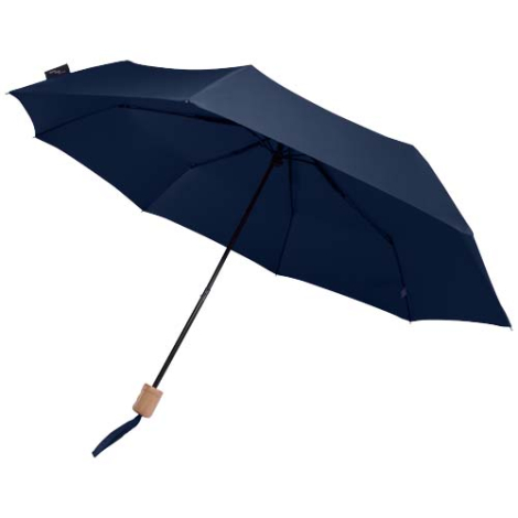 Parapluie compact personnalisé en tissu RPET Dane