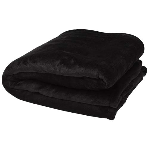 Couverture sherpa recyclée personnalisable Ashen Noir