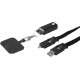Détail du câble 5 en 1 noir détaché, connectiques USB et Type-C visibles, aucun marquage apparent.