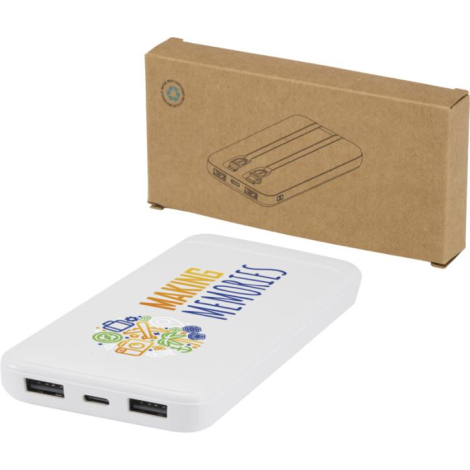 Batterie publicitaire 10 000 mAh double câble Adhil