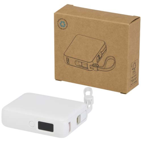 Batterie personnalisable 10 000 mAh en ABS recyclé Acrux