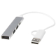 Hub promotionnel en alu recyclé avec 4 ports USB Alkaid