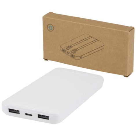Batterie publicitaire 10 000 mAh double câble Adhil