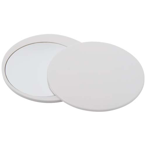 Miroir coulissant rond recyclé personnalisé Glider Blanc
