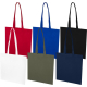 Ensemble de six sacs cabas plats présentés en éventail de couleurs blanche, rouge, bleue, kaki, noire et marine ; sans marquage  Ensemble de six sacs cabas plats présentés en éventail de couleurs blanche, rouge, bleue, kaki, noire et marine ; sans marquage