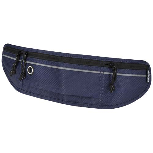 Ceinture de course personnalisée en polyester recyclé Nomad Marine