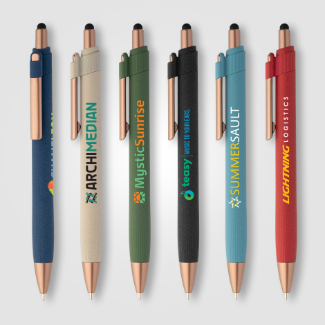 Stylo stylet en plastique recyclé personnalisable York Stylo stylet en plastique recyclé personnalisable York