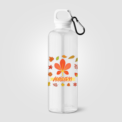 Gourde transparente avec marquage quadri visible Gourde transparente avec marquage quadri visible