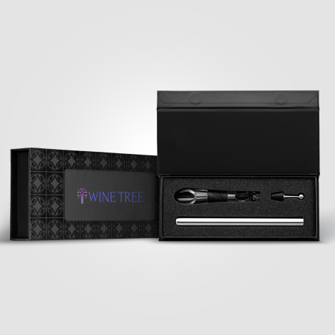 Set vin en acier inoxydable recyclé 2 pièces Neve Set vin en acier inoxydable recyclé 2 pièces Neve