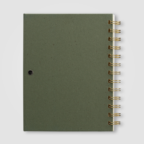 Dos du carnet vert sans marquage visible Dos du carnet vert sans marquage visible