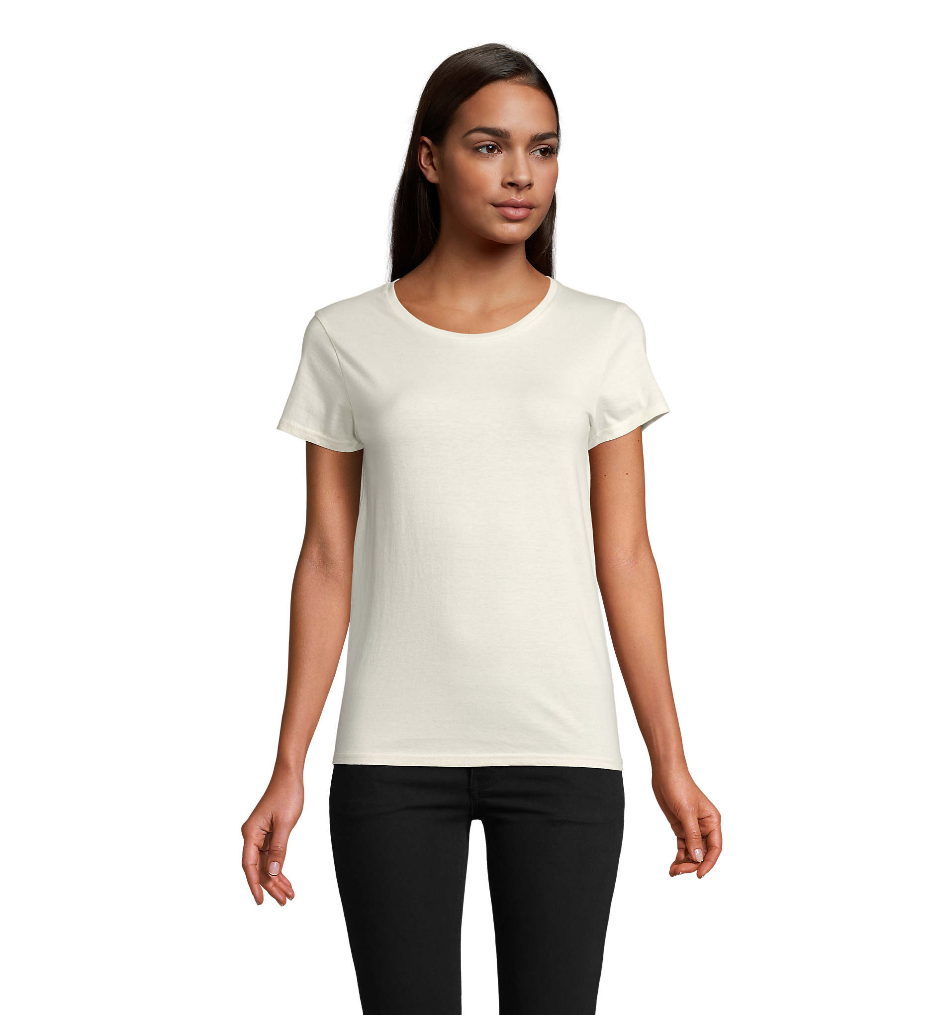 Tee shirt coton bio femme personnalisé 175g - PIONEER Naturel