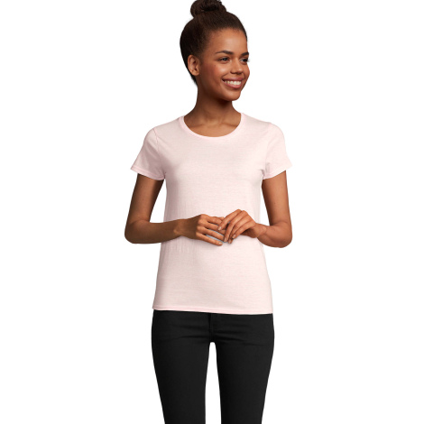 T-shirt promotionnel coton bio et recyclé femme 150g Crusader