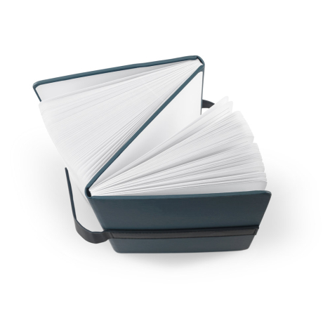 Carnet double entrée A5 en rPU personnalisable Sanderson