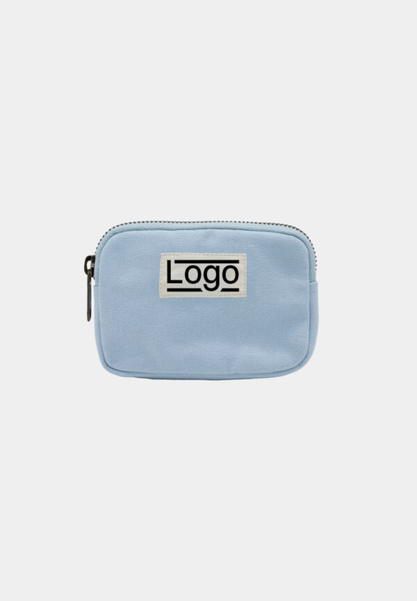 Porte-monnaie coton bio personnalisable Joséphine Azur