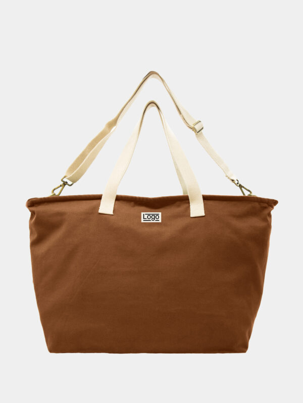 Sac week-end en coton bio personnalisable Jade Cuivre