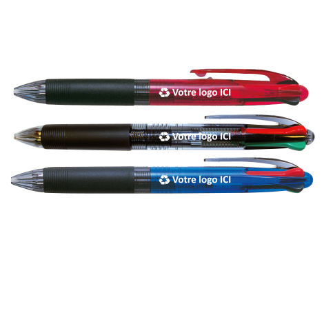 Stylo 4 couleurs recyclé Pilot personnalisable Feed GP4