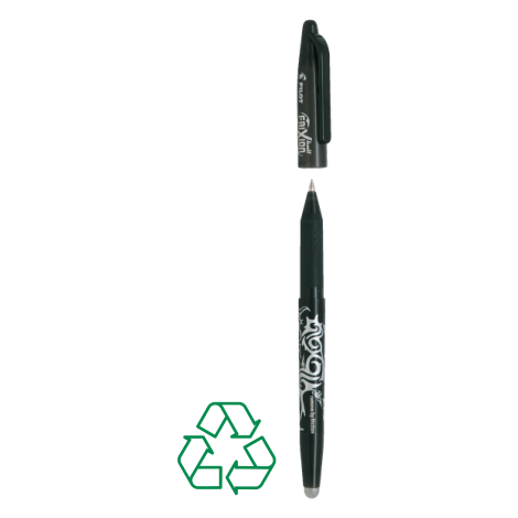 Roller noir de face avec motifs clairs et capuchon assorti