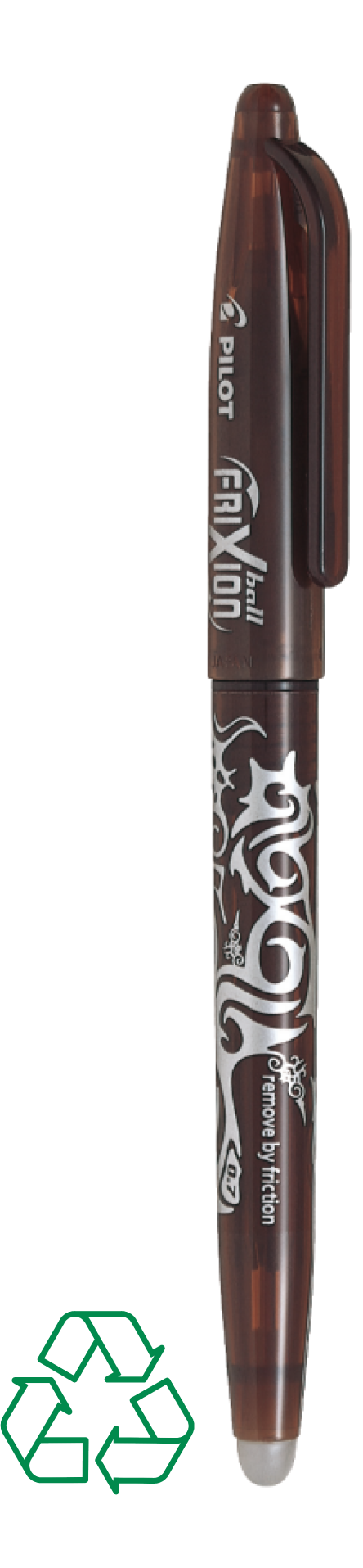 Roller effaçable Pilot personnalisable Frixion Marron