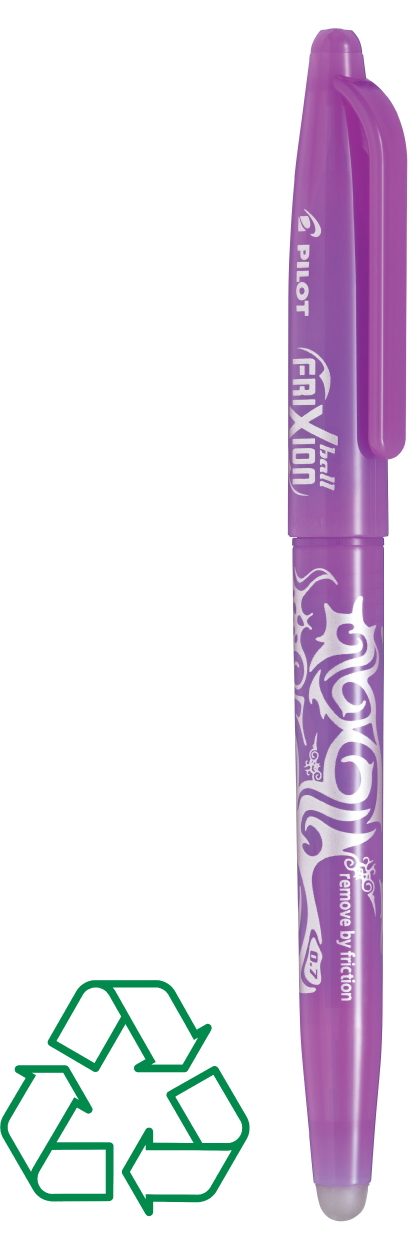 Roller effaçable Pilot personnalisable Frixion Mauve