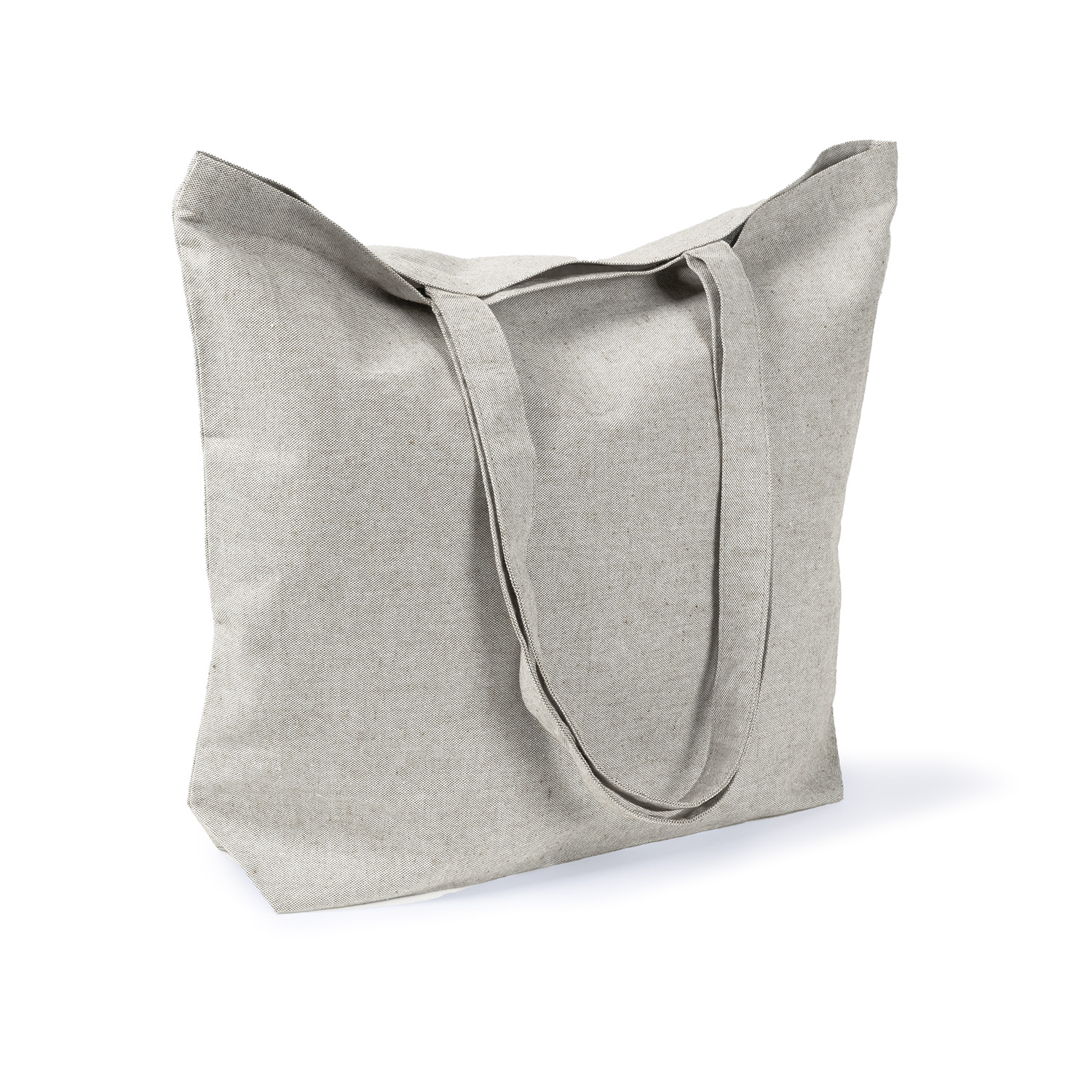 Sac cabas à soufflets personnalisable coton rPET 220 g Tigris Gris