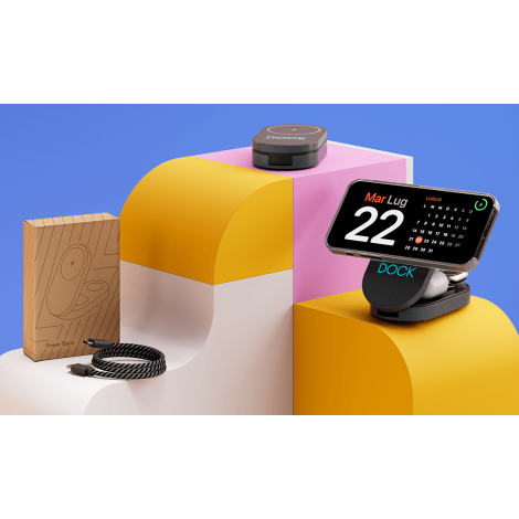 Station de charge publicitaire alu recyclé Dock