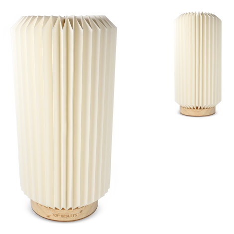 Lampe LED pliable à personnaliser avec socle bois Aurora Tall