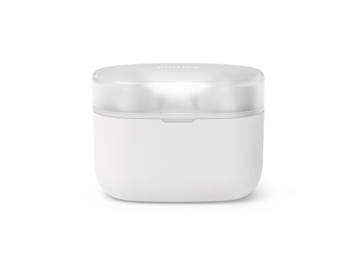 Écouteurs intra-auriculaires ABS recyclé personnalisés Philips TAT2000 Blanc