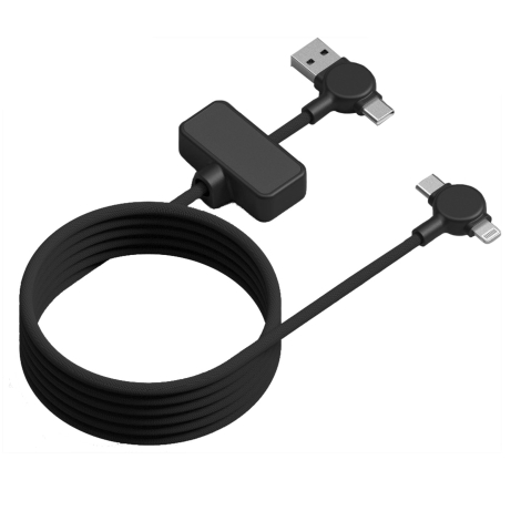 Câble magnétique 4 en 1 100W en matériaux recyclés Dao