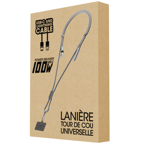 Boite kraft , emballage du tour de cou