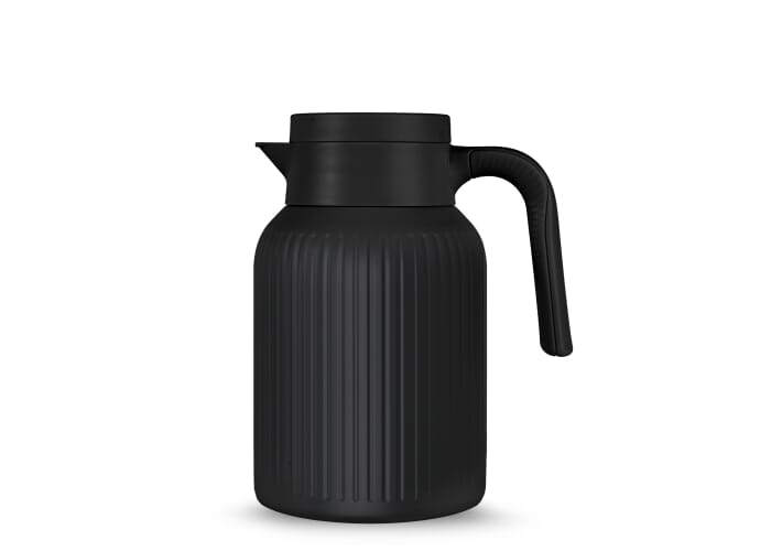 Carafe thermique personnalisée acier recyclé Trine Noir