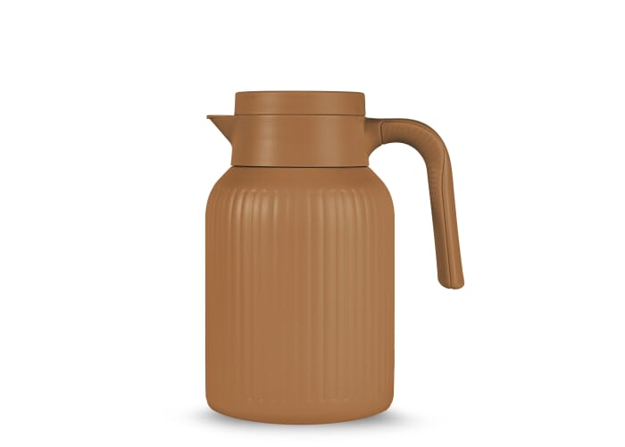 Carafe thermique personnalisée acier recyclé Trine Marron