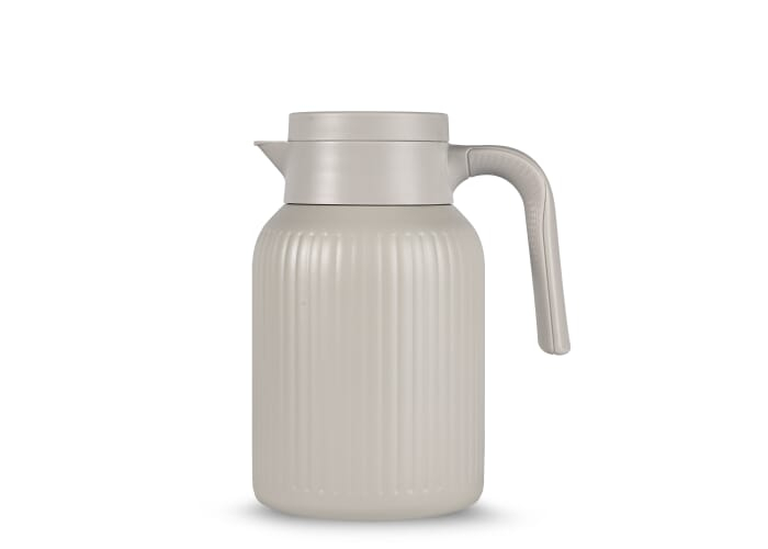 Carafe thermique personnalisée acier recyclé Trine Beige