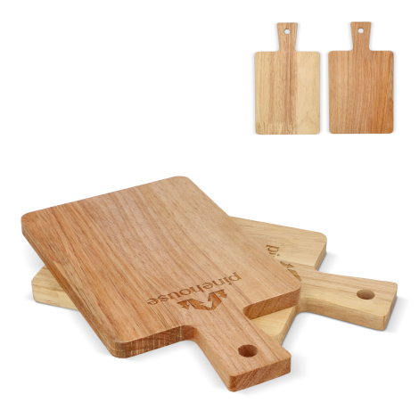 Duo de planches en acacia personnalisé pour tapas
