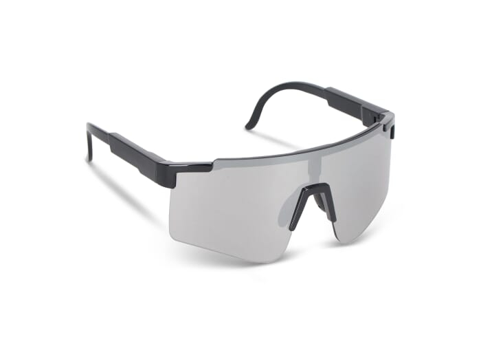 Lunettes de sport personnalisables avec verre miroir UV400 Noir