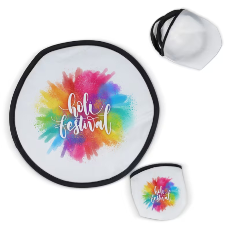 Frisbee pliable publicitaire en polyester recyclé