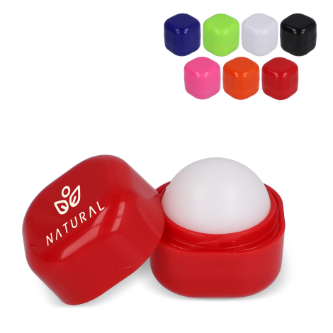 Baume à lèvres publicitaire en étui cubique ABS recyclé