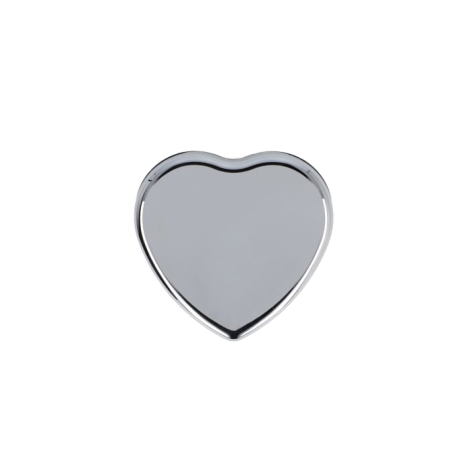 Baume à lèvres personnalisable en étui cœur ABS recyclé