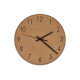 Horloge murale personnalisable en liège décoratif