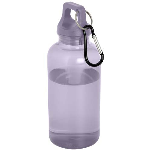 Bouteille mousqueton rPET personnalisée 400ml Oregon Lilas