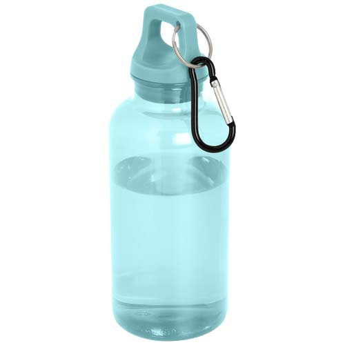 Bouteille mousqueton rPET personnalisée 400ml Oregon Turquoise