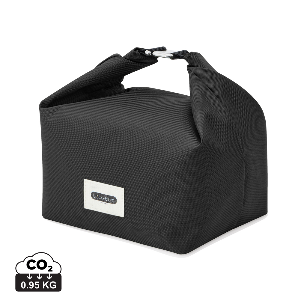 Sac lunch isotherme publicitaire rPET 6,7 L Noir