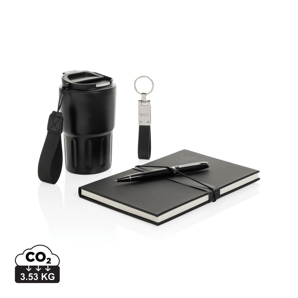 Coffret d’accueil bureau à personnaliser Swiss Peak Noir