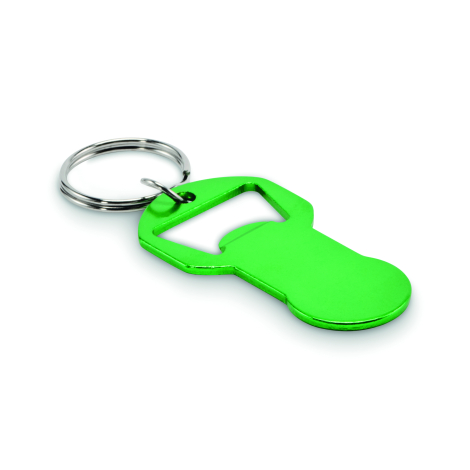 Ouvre-bouteille porte-clés publicitaire alu recyclé Clave