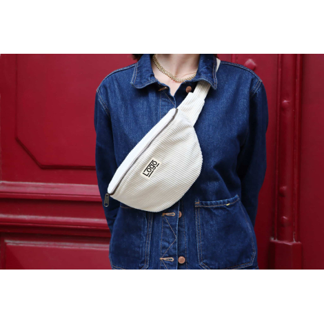 Banane personnalisable en velours coton bio Valentine