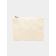Pochette en velours coton bio clair sans personnalisation, vue de face Pochette en velours coton bio clair sans personnalisation, vue de face