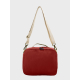 Sac isotherme rouge brique vu de face sans personnalisation visible Sac isotherme rouge brique vu de face sans personnalisation visible