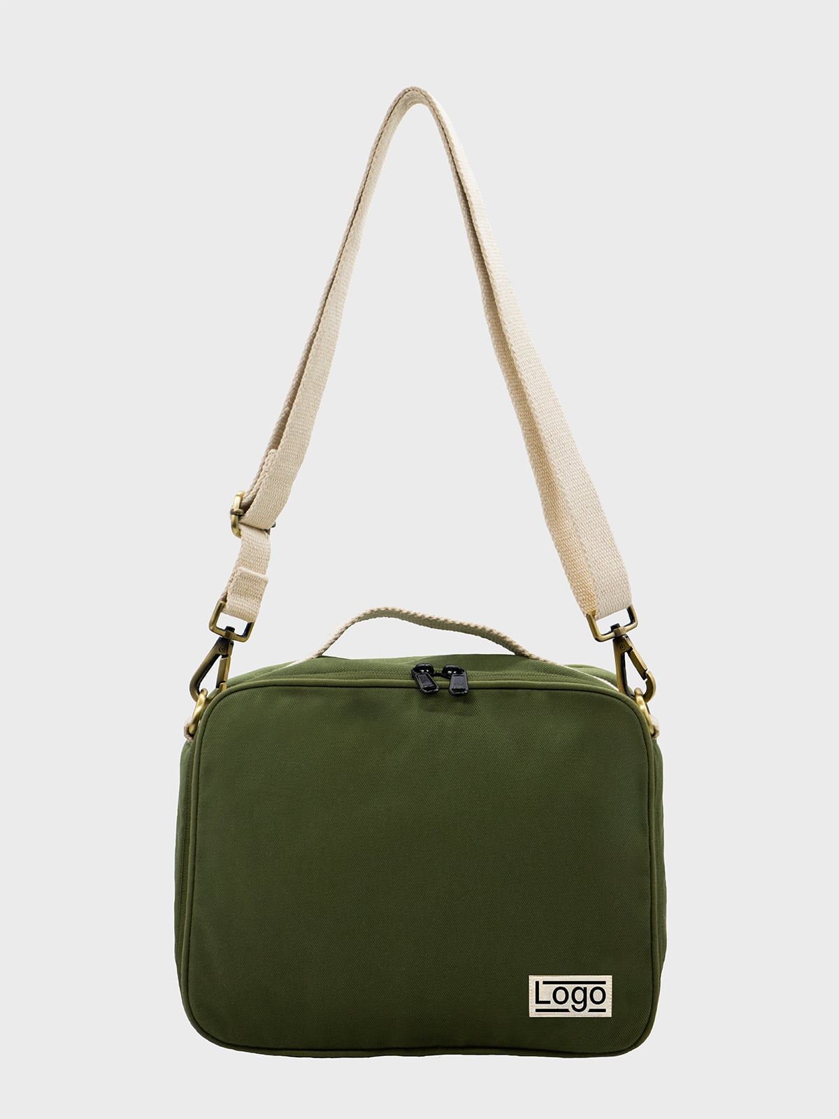 Sac isotherme personnalisable en coton bio Alice Olive