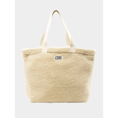 Sac boat personnalisable en moumoute recyclée Hortense